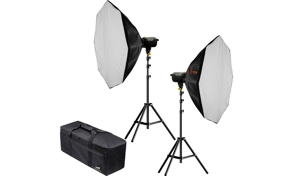 Genaray Accushine 2-Light Kit with 32' Octagonal Softboxes and Light Stands